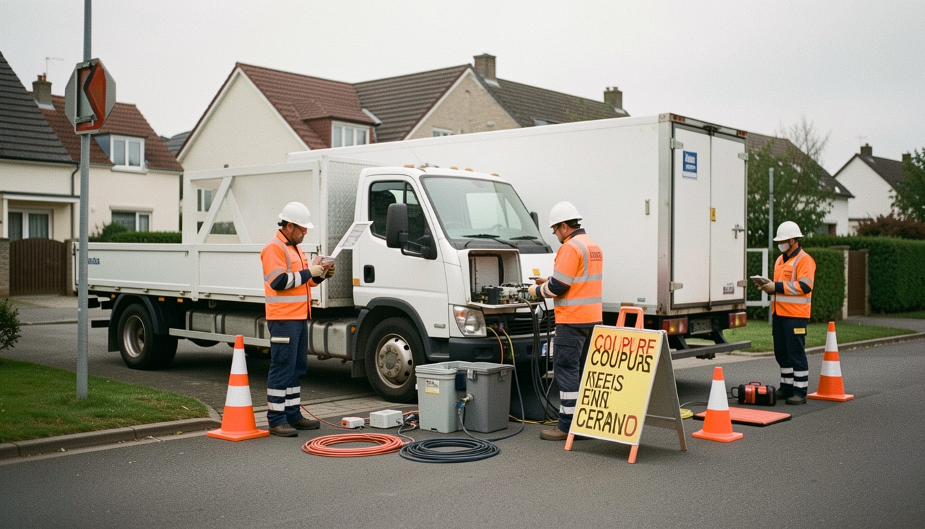 Travaux Enedis en cours : coupures et interventions