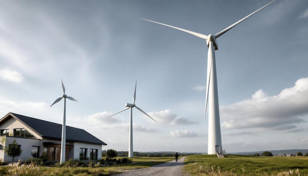 Quelle est la taille d’une éolienne selon son type ?