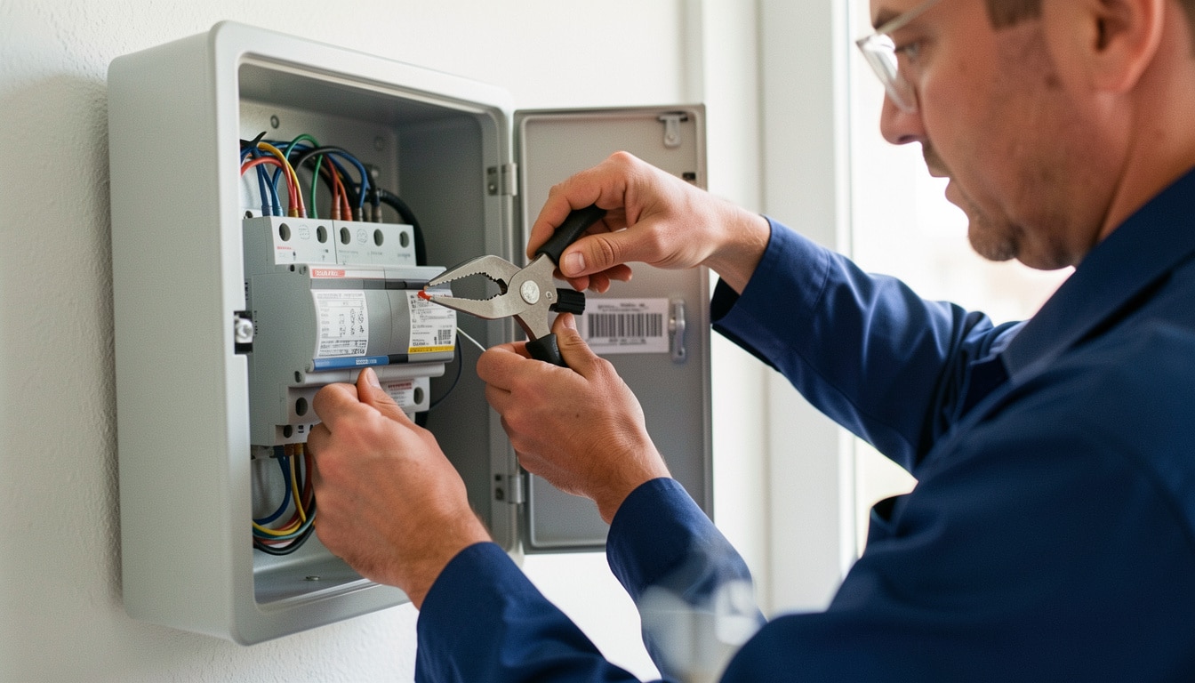Plombage du compteur électrique en cas d’anomalie